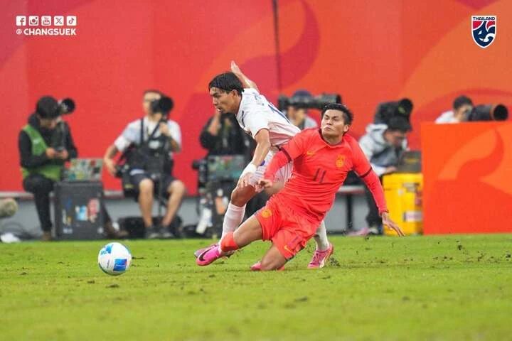 U23 Thái Lan thua U23 Trung Quốc 0-3, chia tay ASIAD 2026 U23 Thái Lan thua U23 Trung Quốc 0-3, chia tay ASIAD 2026
