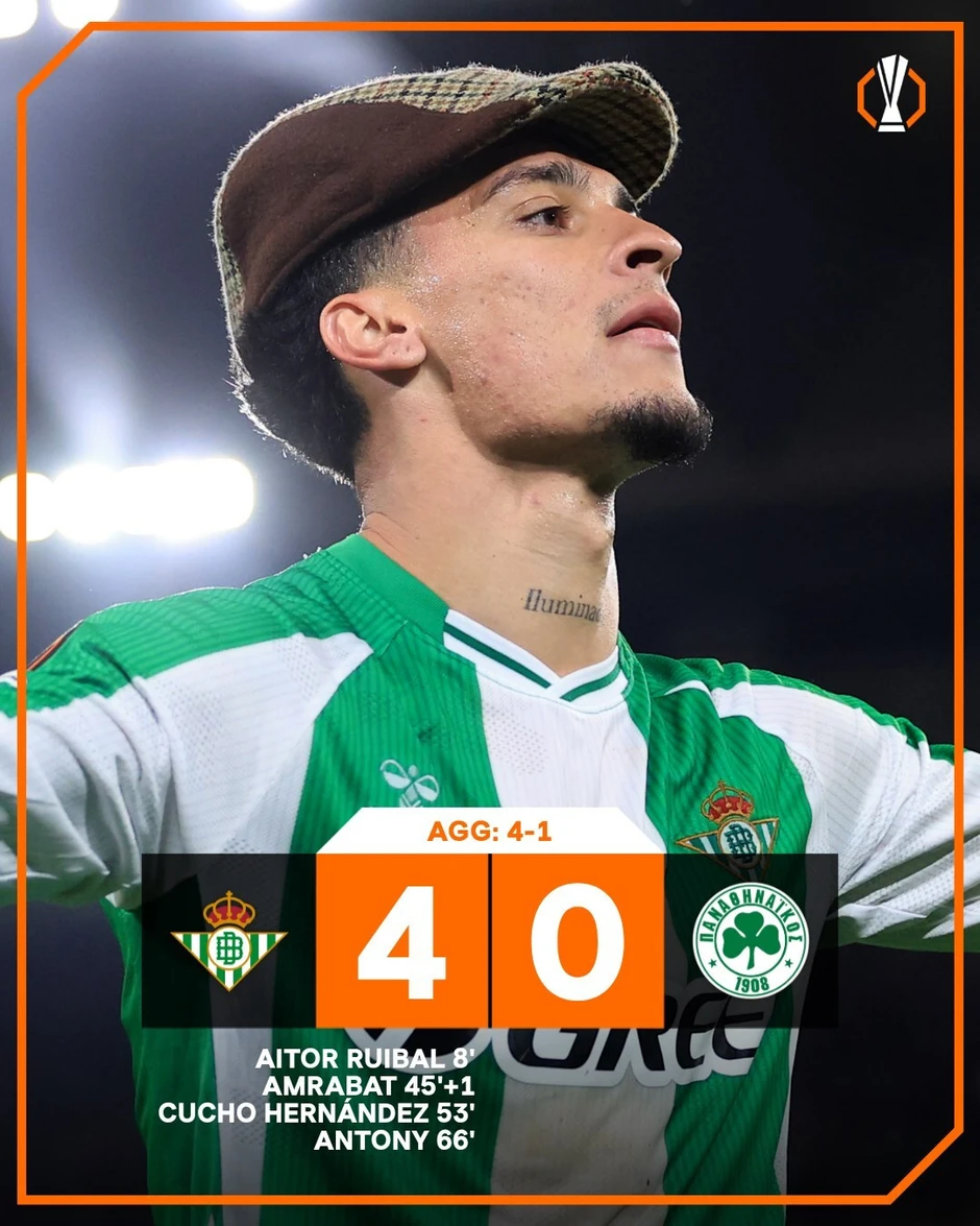 Antony giúp Betis đi tiếp, Aston Villa loại Lille khỏi Europa League Antony giúp Betis đi tiếp, Aston Villa loại Lille khỏi Europa League