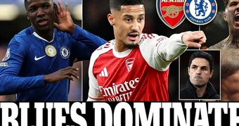 Arsenal “lép vế” trong đội hình kết hợp với Chelsea
