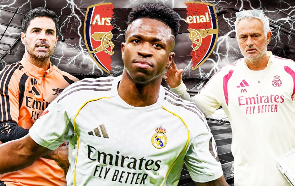 Arsenal vỡ mộng chuyển nhượng 'bom tấn' Vinicius