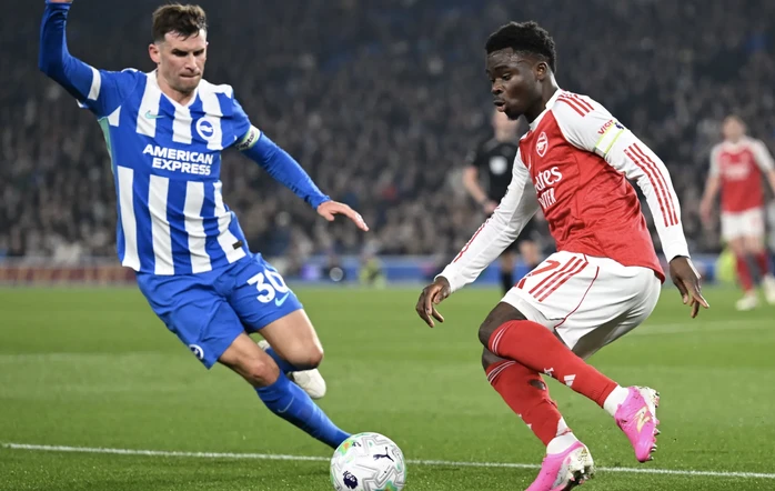 Bukayo Saka ghi bàn trận đấu thứ 300, Arsenal rộng cửa vô địch Bukayo Saka ghi bàn trận đấu thứ 300, Arsenal rộng cửa vô địch