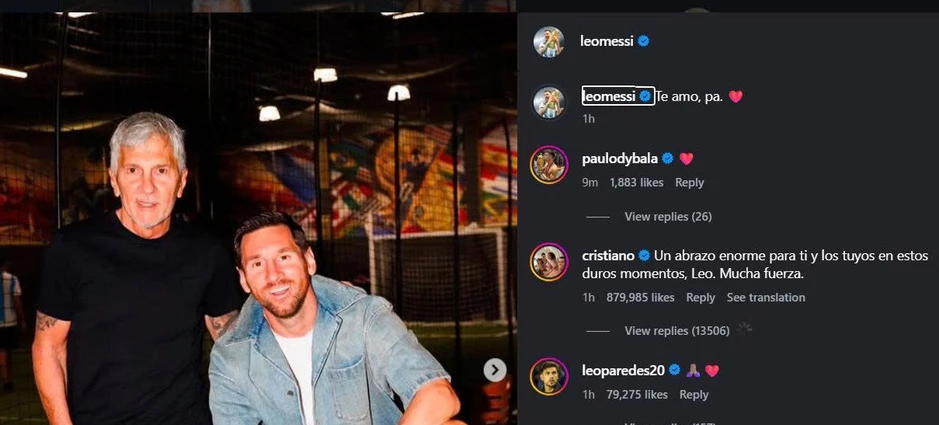 Cay khóe mắt tâm thư Messi tiễn biệt cha, Ronaldo vào an ủi Cay khóe mắt tâm thư Messi tiễn biệt cha, Ronaldo vào an ủi