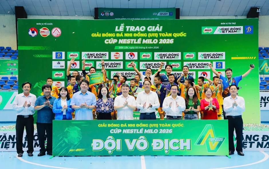 CLB Hà Nội lần đầu vô địch Giải bóng đá U11 toàn quốc