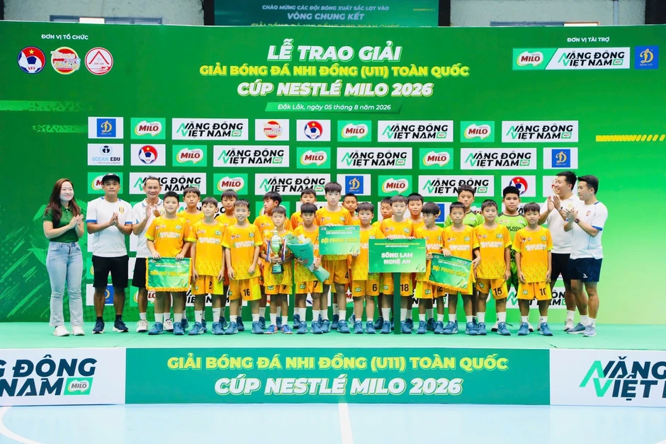 CLB Hà Nội lần đầu vô địch Giải bóng đá U11 toàn quốc