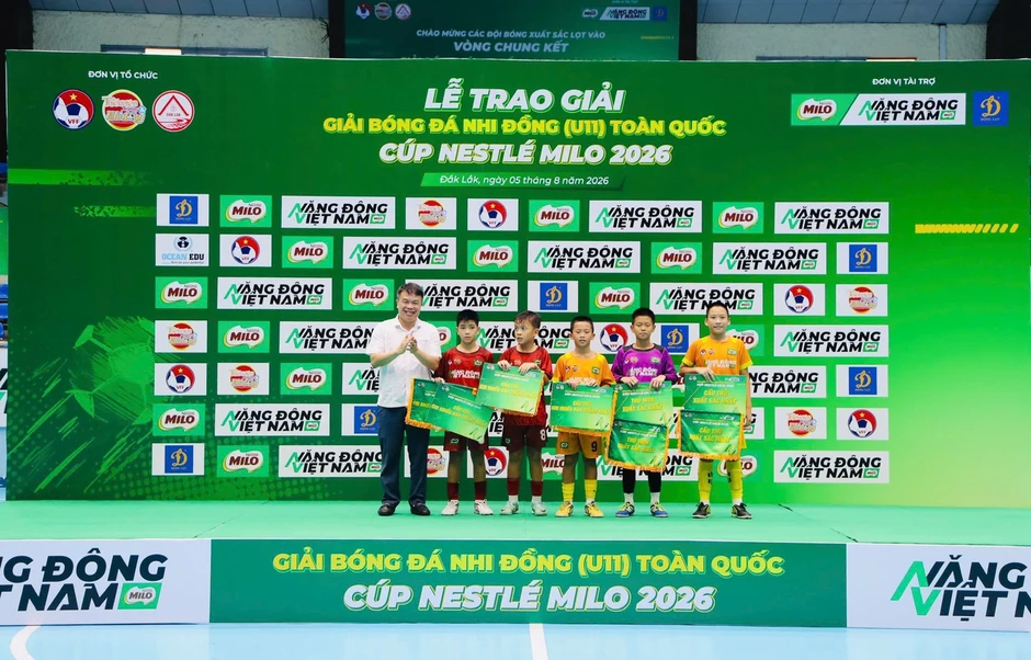 CLB Hà Nội lần đầu vô địch Giải bóng đá U11 toàn quốc