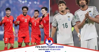 Đội tuyển Việt Nam thi đấu với Bangladesh vào tháng 3-2026