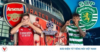 Dự đoán kết quả và đội hình ra sân trận Arsenal vs Sporting tứ kết Cúp C1 châu Âu