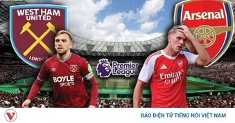 Dự đoán kết quả và đội hình ra sân trận West Ham vs Arsenal