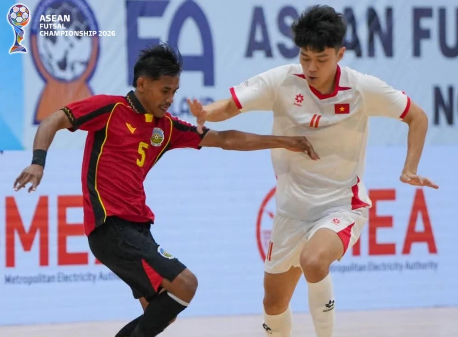 Futsal Việt Nam thắng 7-1, cầm chắc tấm vé bán kết giải Đông Nam Á Futsal Việt Nam thắng 7-1, cầm chắc tấm vé bán kết giải Đông Nam Á