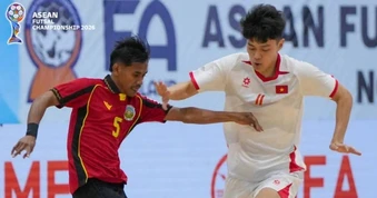 Futsal Việt Nam thắng 7-1, cầm chắc tấm vé bán kết giải Đông Nam Á