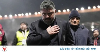 HLV Gattuso bật khóc nói lời xin lỗi khi Italia lỡ hẹn với World Cup 2026