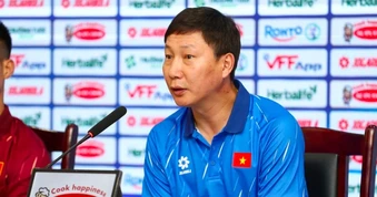 HLV Kim Sang Sik nói lời tận đáy lòng sau chiến thắng đậm Timor Leste