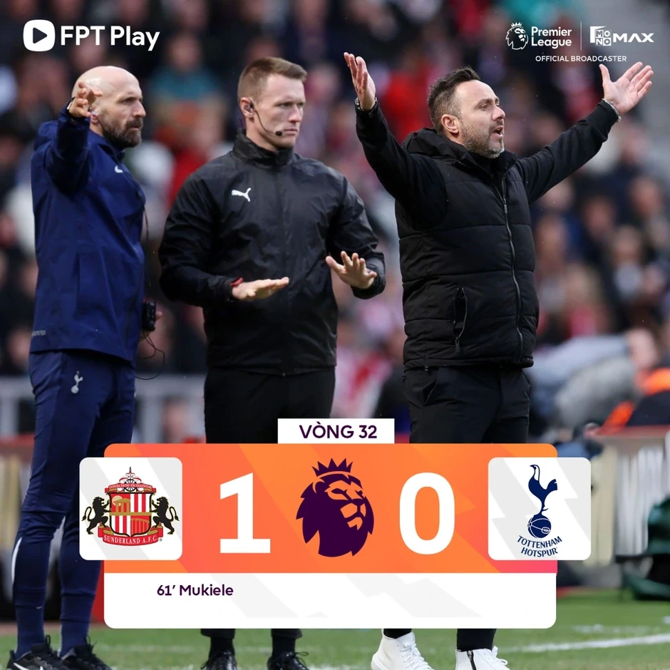 Kết quả vòng 32 Ngoại hạng Anh 25/26: Man City thắng đậm, Tottenham nguy to Kết quả vòng 32 Ngoại hạng Anh 25/26: Man City thắng đậm, Tottenham nguy to