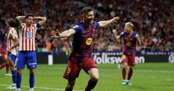 Lewandowski ghi bàn, Barca ngược dòng thắng Atletico Madrid