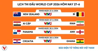 Lịch thi đấu và trực tiếp World Cup 2026 hôm nay 27/6: Anh, Bồ Đào Nha ra sân