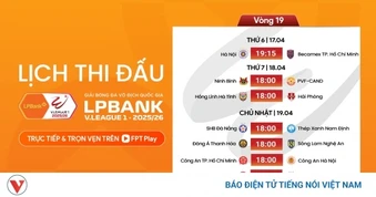 Lịch thi đấu vòng 19 V-League 2025/2026: Tâm điểm ở Hàng Đẫy