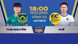Link xem trực tiếp bóng đá Thái Nguyên vs Huế 18h ngày 18/10, giải Hạng Nhất