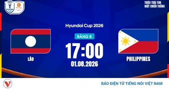 Link xem trực tiếp Lào vs Philippines vòng bảng ASEAN Cup 2026