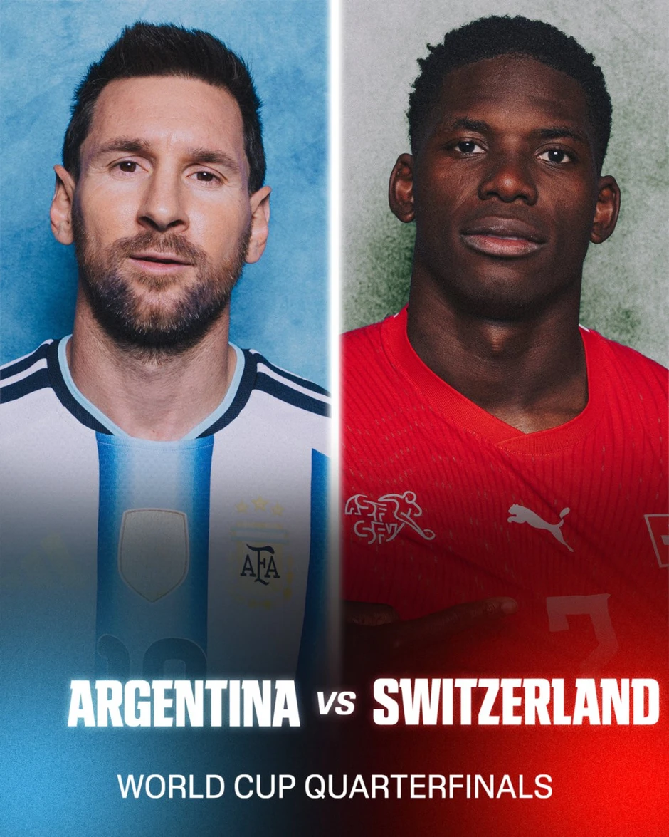 Loại Colombia, Thụy Sĩ chạm trán Argentina ở tứ kết World Cup Loại Colombia, Thụy Sĩ chạm trán Argentina ở tứ kết World Cup