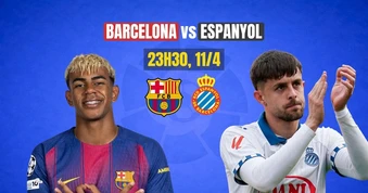 Nhận định Barcelona vs Espanyol, 23h30 ngày 11/4: Derby một chiều