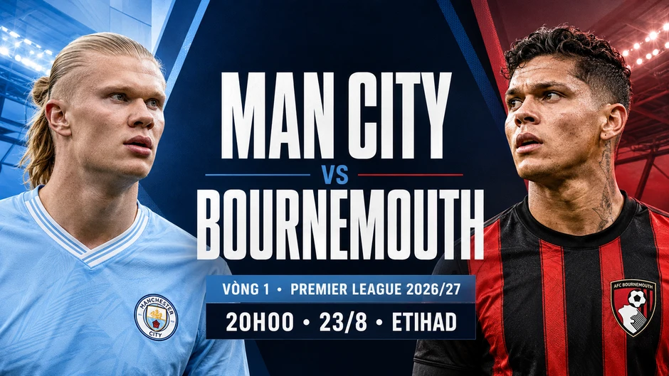 Nhận định Man City vs Bournemouth, 20h00 ngày 23/8: Thử thách lớn ở Etihad Nhận định Man City vs Bournemouth, 20h00 ngày 23/8: Thử thách lớn ở Etihad
