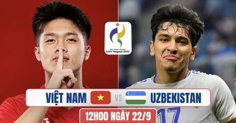 Nhận định U23 Việt Nam vs U23 Uzbekistan, 12h00 ngày 22/9: Chiến đấu vì ngôi đầu