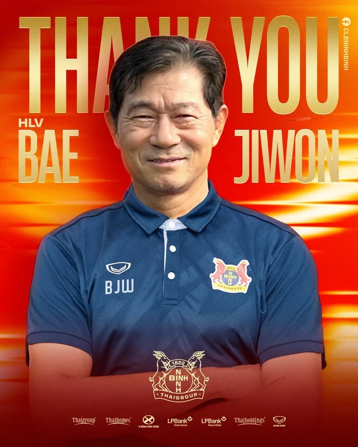 Ninh Bình FC bất ngờ chia tay trợ lý cũ của HLV Park Hang-seo Ninh Bình FC bất ngờ chia tay trợ lý cũ của HLV Park Hang-seo