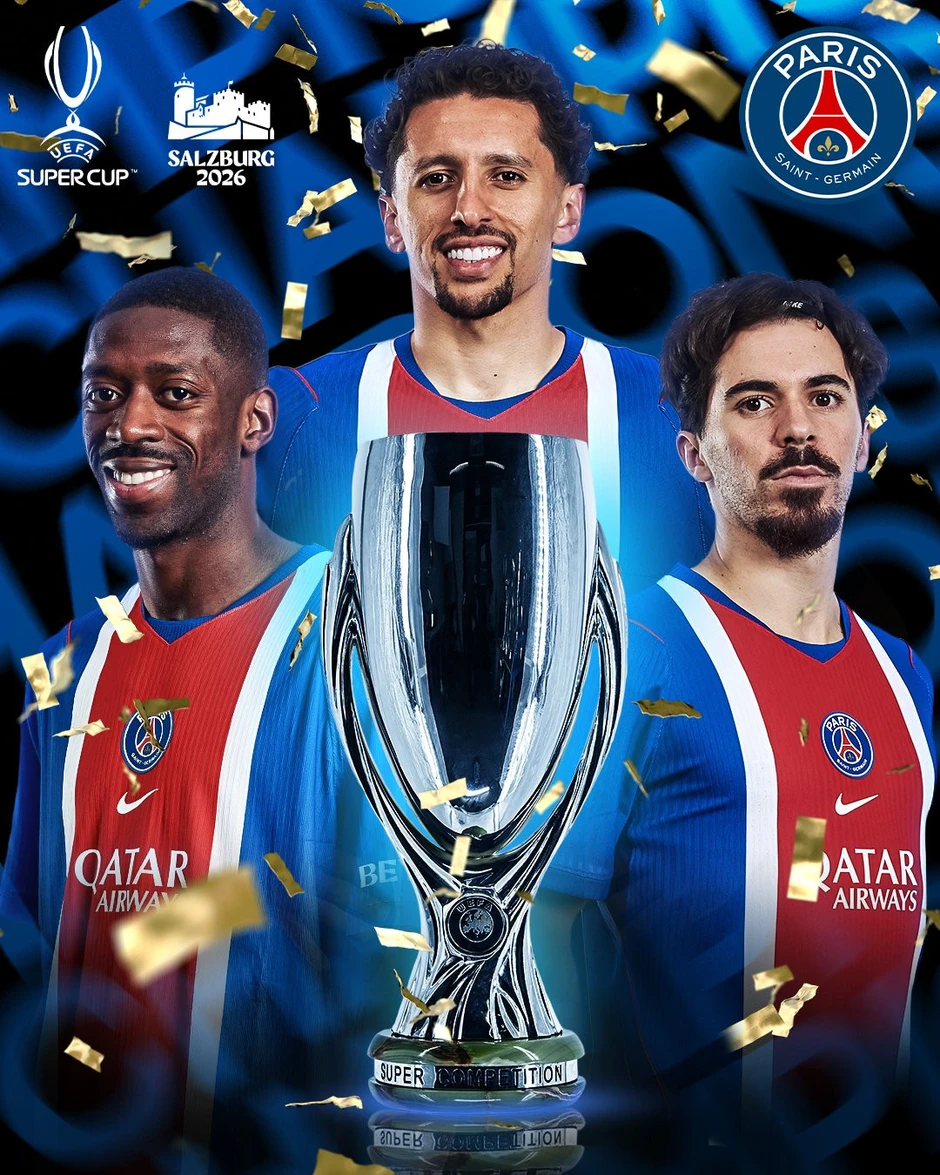 PSG đoạt Siêu cúp châu Âu năm thứ 2 liên tiếp PSG đoạt Siêu cúp châu Âu năm thứ 2 liên tiếp