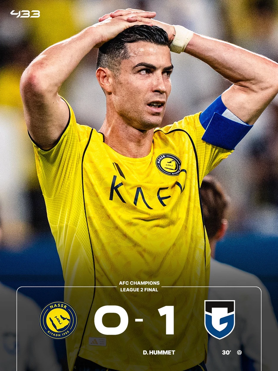Ronaldo lại lỗi hẹn danh hiệu, Al Nassr gục ngã ở chung kết châu Á Ronaldo lại lỗi hẹn danh hiệu, Al Nassr gục ngã ở chung kết châu Á
