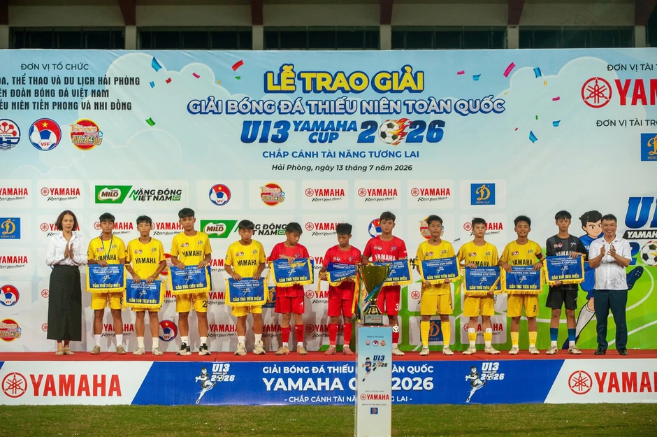 Sông Lam Nghệ An lần thứ 11 vô địch Giải U13 toàn quốc 2026