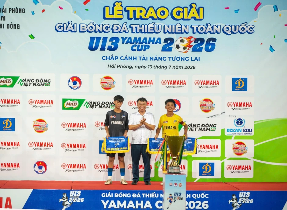 Sông Lam Nghệ An lần thứ 11 vô địch Giải U13 toàn quốc 2026