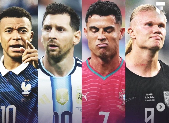 Thống kê về Ronaldo, Messi, Mbappe, Haaland: Sàn đấu của “quái vật” Thống kê về Ronaldo, Messi, Mbappe, Haaland: Sàn đấu của “quái vật”