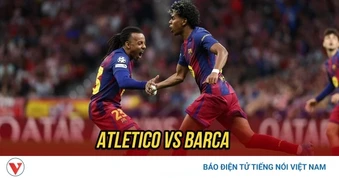 Trực tiếp Atletico 0-2 Barca: Đội khách sớm cân bằng tổng tỷ số
