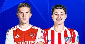 Trực tiếp Atletico Madrid 0-0 Arsenal: David Raya cứu thua (H1)