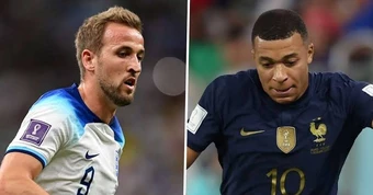 Trực tiếp bóng đá Anh vs Pháp: Mbappe tranh 'Giày vàng' với Messi