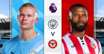 Trực tiếp bóng đá Man City vs Brentford: Vòng 36 Ngoại hạng Anh