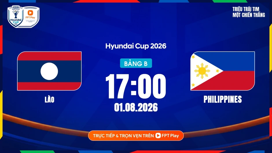 Trực tiếp Lào 1-0 Philippines: VAR từ chối bàn gỡ hòa Trực tiếp Lào 1-0 Philippines: VAR từ chối bàn gỡ hòa