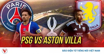 Trực tiếp PSG vs Aston Villa: Siêu Cúp châu Âu 2026