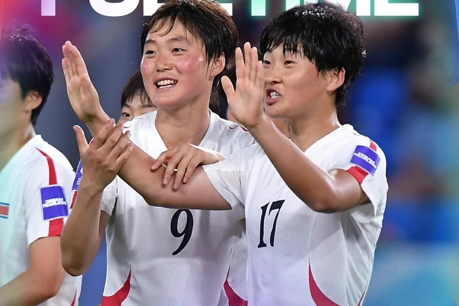Tuyển nữ Triều Tiên thắng Đài Loan, xác định 6 đội châu Á dự World Cup 2027 Tuyển nữ Triều Tiên thắng Đài Loan, xác định 6 đội châu Á dự World Cup 2027