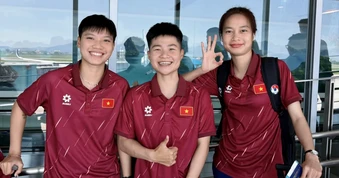 Tuyển nữ Việt Nam sang Trung Quốc tập huấn trước ASIAD 2026