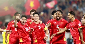 Tuyển Việt Nam nhảy 10 bậc, trở lại top 100 FIFA