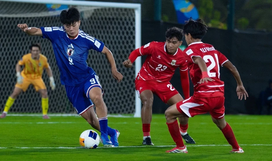 U17 Indonesia thua bạc nhược, bị loại với vị trí cuối bảng giải U17 châu Á 2026 U17 Indonesia thua bạc nhược, bị loại với vị trí cuối bảng giải U17 châu Á 2026