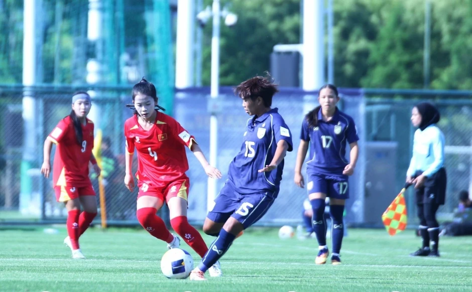 U17 nữ Việt Nam hoà kịch tính Thái Lan ở giải châu Á U17 nữ Việt Nam hoà kịch tính Thái Lan ở giải châu Á