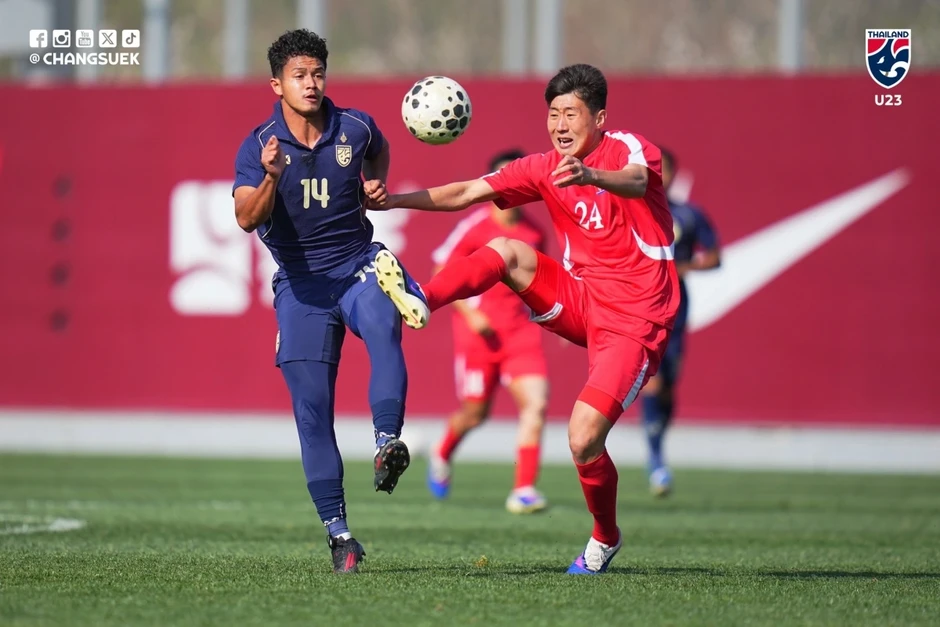 U23 Thái Lan thua U23 Triều Tiên, hết cơ hội vô địch CFA Team China Cup 2026 U23 Thái Lan thua U23 Triều Tiên, hết cơ hội vô địch CFA Team China Cup 2026