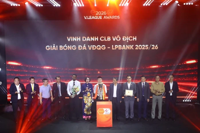 V-League Awards 2026: Dấu mốc 25 năm và khát vọng nâng tầm bóng đá chuyên nghiệp Việt Nam