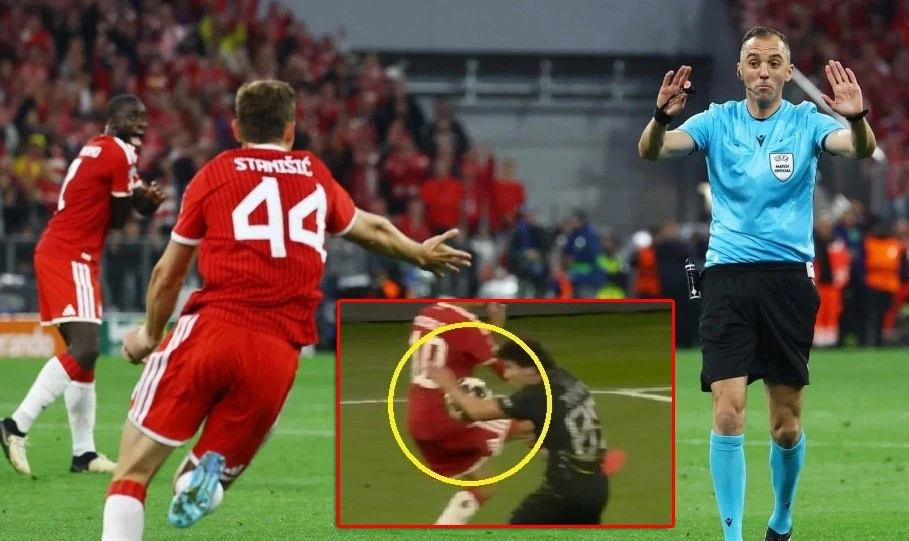 Vì sao Bayern bị từ chối quả penalty trong trận bán kết gặp PSG? Vì sao Bayern bị từ chối quả penalty trong trận bán kết gặp PSG?