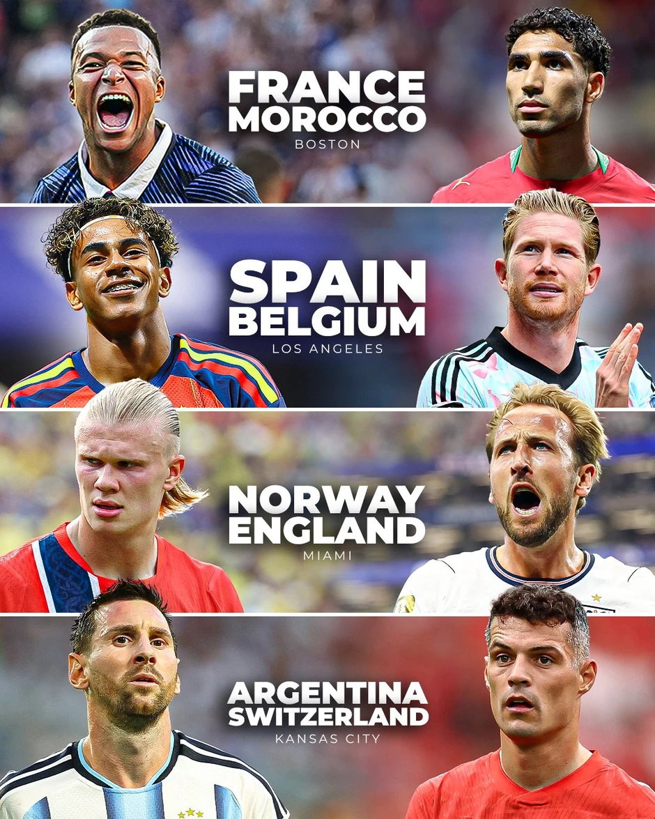 Xác định 4 cặp đấu vòng tứ kết World Cup 2026 Xác định 4 cặp đấu vòng tứ kết World Cup 2026