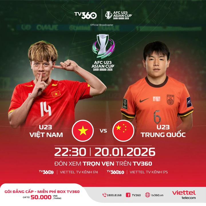 Xem trực tiếp U23 Việt Nam vs U23 Trung Quốc hôm nay 20/1 trên kênh nào? Xem trực tiếp U23 Việt Nam vs U23 Trung Quốc hôm nay 20/1 trên kênh nào?