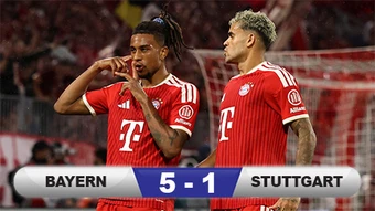Kết quả Bayern 5-1 Stuttgart: Chiến thắng tưng bừng của Hùm xám