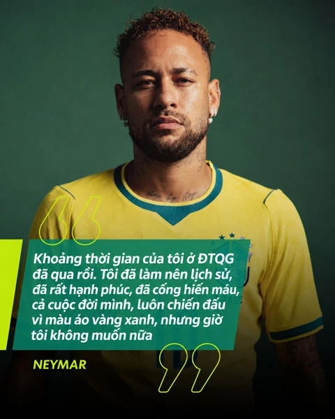 Neymar chính thức giã từ ĐT Brazil Neymar chính thức giã từ ĐT Brazil